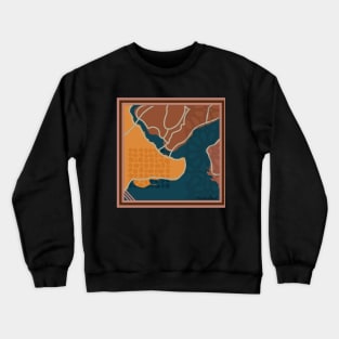 Istanbul map Crewneck Sweatshirt